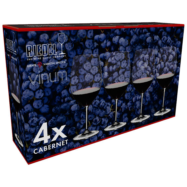 Riedel 4X Vinum Cabernet/Merlot Glass Set