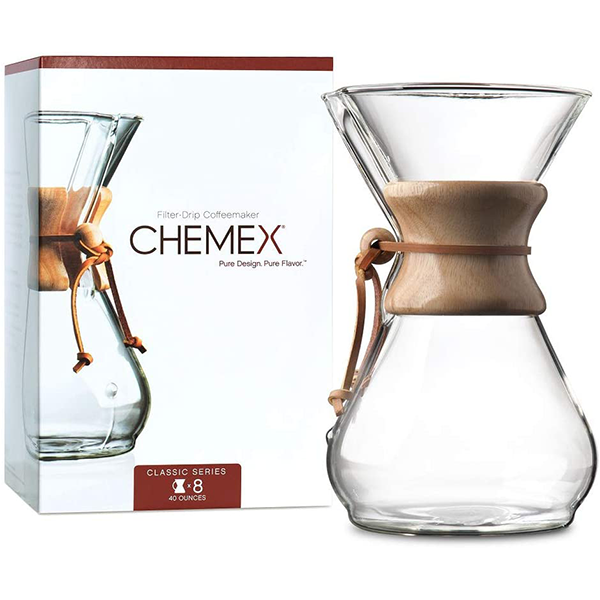 Chemex Coffeemaker, Filter-Drip, Classic, 6 Cup