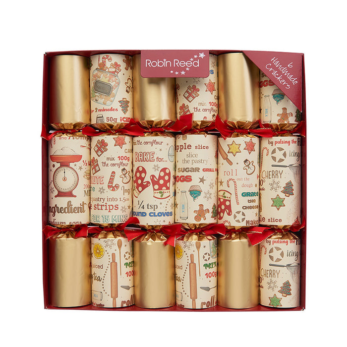 Robin Reed Set of 6 Sugar & Spice Christmas Crackers