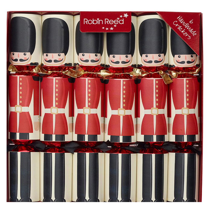 Robin Reed Set of 6 London Guards Christmas Crackers