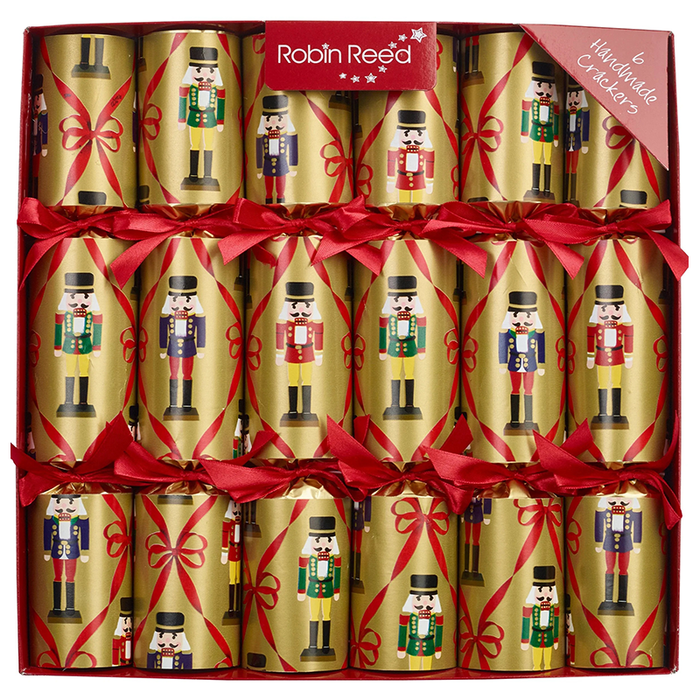 Robin Reed Set of 6 Heritage Nutcracker Christmas Crackers