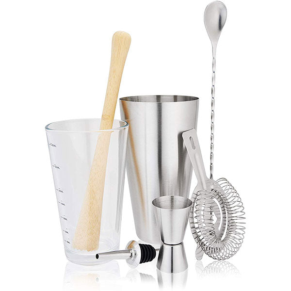 Dial-a-Recipe Cocktail Shaker and Bar Tools Set