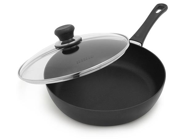 Nonstick Frying Pan with Lid, 10 inch Deep Saute Turkey