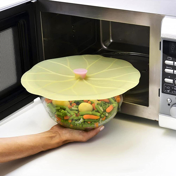 Charles Viancin Couvercle Silicone Hermétique Lime 15 Cm – Sans BPA, Compatible Micro-ondes, Four, Congélateur – Conservation & Cuisson