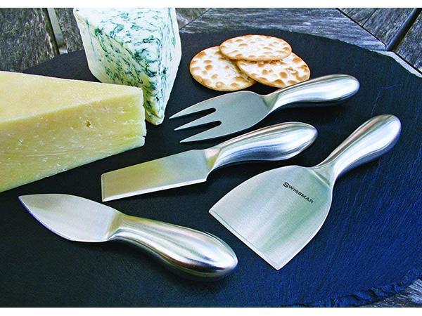 Swissmar 4 Piece Stainless Steel Cheese Knife Set