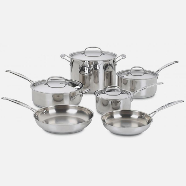 Cuisinart Custom-Clad 5-Ply Stainless Steel Fry Pan Set
