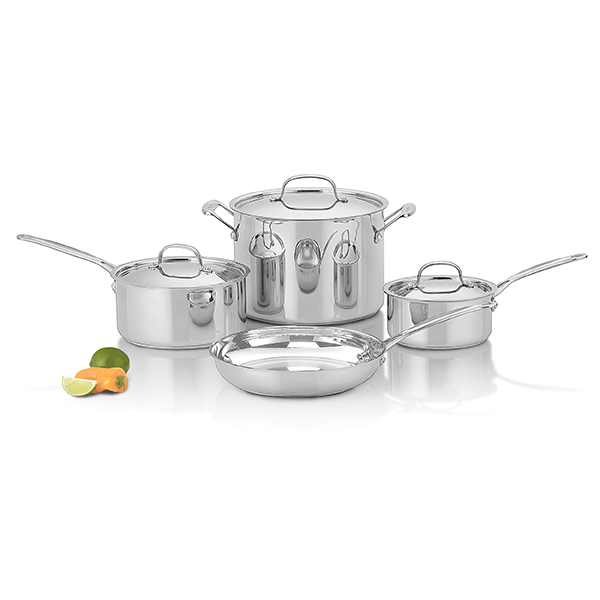 7-Piece Chef's Classic Stainless Cookware Set - Cuisinart