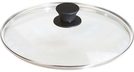Lodge Cast Iron 12 Inch Glass Lid for 12-in Skillet, Clear Tempered Glass, Dishwasher & Oven Safe