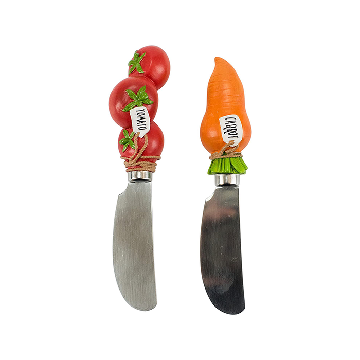 Carrot and Tomato Cheese Spreader Set
