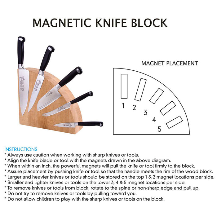 Messermeister Acacia Magnetic Knife Block
