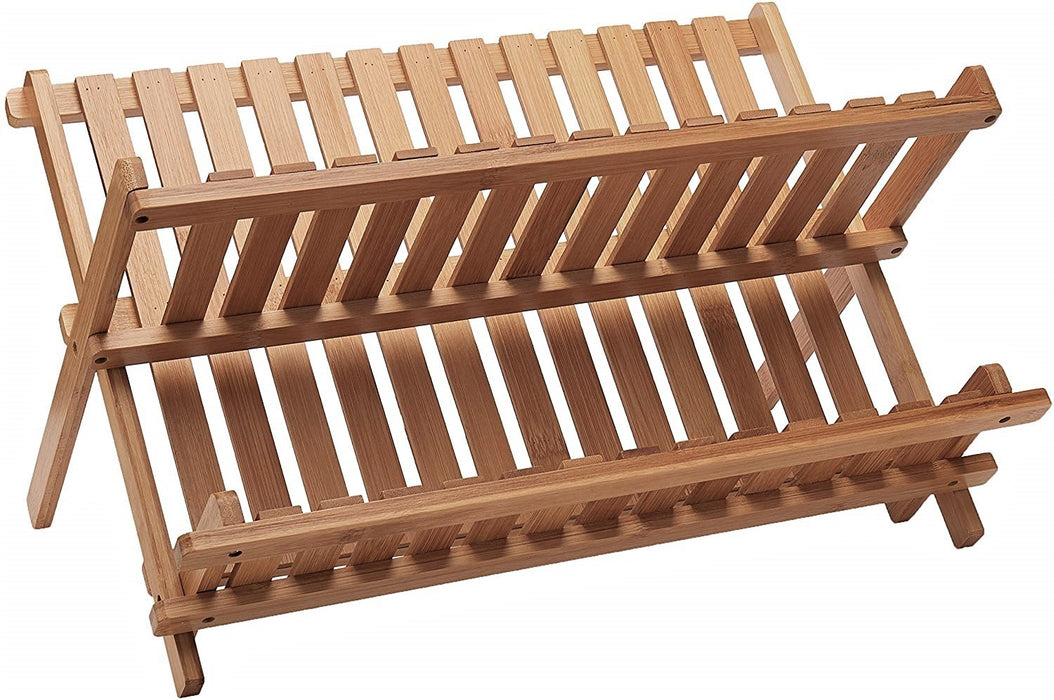 Lipper International Bamboo Folding Dish Rack
