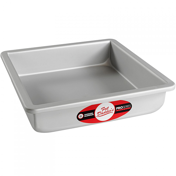 Performance Pans Aluminum Square Cake and Brownie Pan, 12-Inch