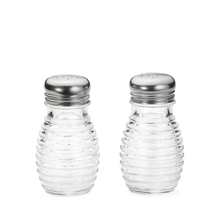 Beehive Glass Salt & Pepper Shakers