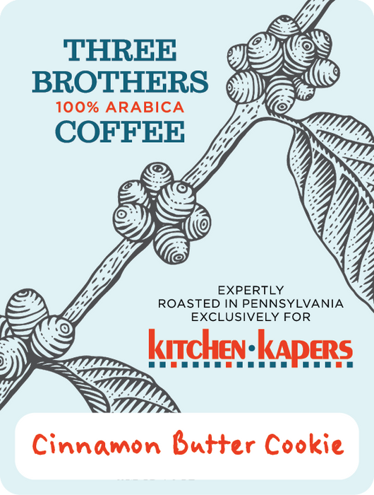 1 Lb Three Brothers Cinnamon Butter Cookie Coffee Beans