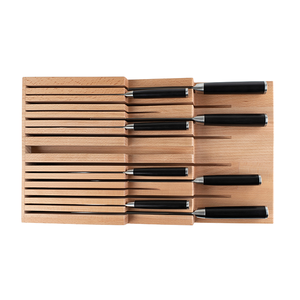 Shun 15-Slot In-Drawer Bamboo Knife Tray