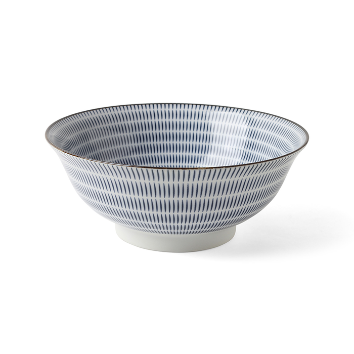 Miya Sendan Blue and White Ramen Bowl