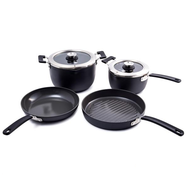 GreenPan Levels Stackable Hard Anodized 6 Piece Cookware Set