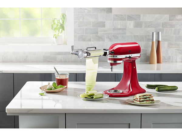 2023 new stainless Steel Slicer/Shredder Attachment for KitchenAid Stand  Mixer, Salad Machine with Vegetable Slicer, Salad Maker