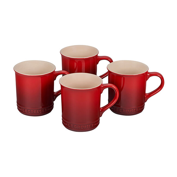 Le Creuset Mugs Set of 4 - Cerise