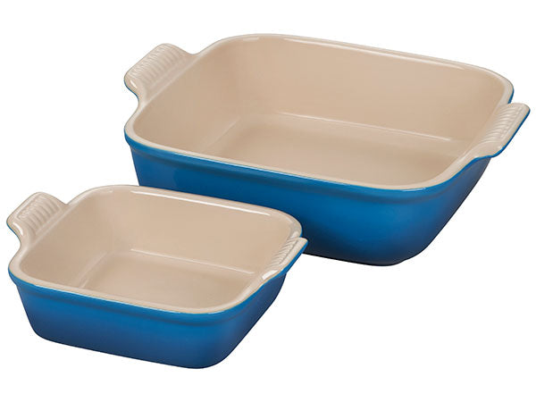 Le Creuset Set of 2 Heritage Square Bakers