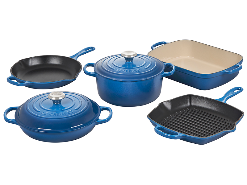 Le Creuset Signature 7 Piece Cookware Set — KitchenKapers Le Creuset Signature 7 Piece Cookware Set — KitchenKapers