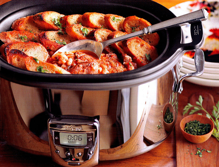 A Quick look at the All-clad slow cooker 7 quart while making Butter  Chicken 