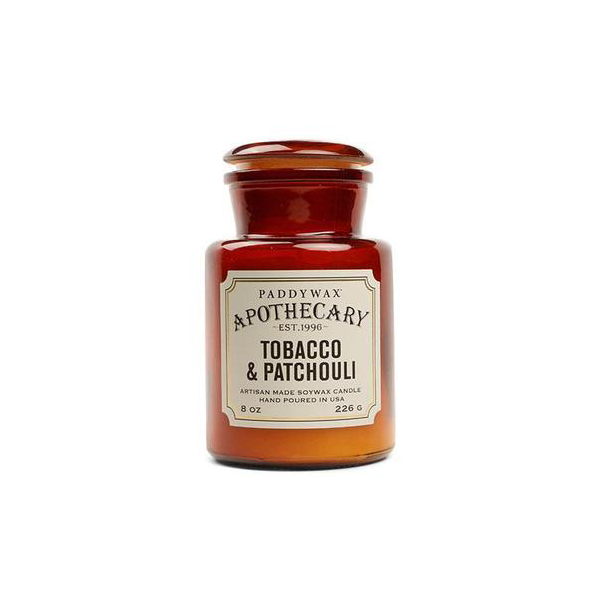 Paddywax Apothecary Candle 8 oz | Teak & Tobacco