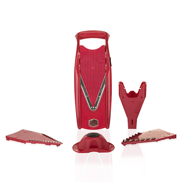 borner Multi Grater And Slicer With Steel Blade Red, For Kitchen