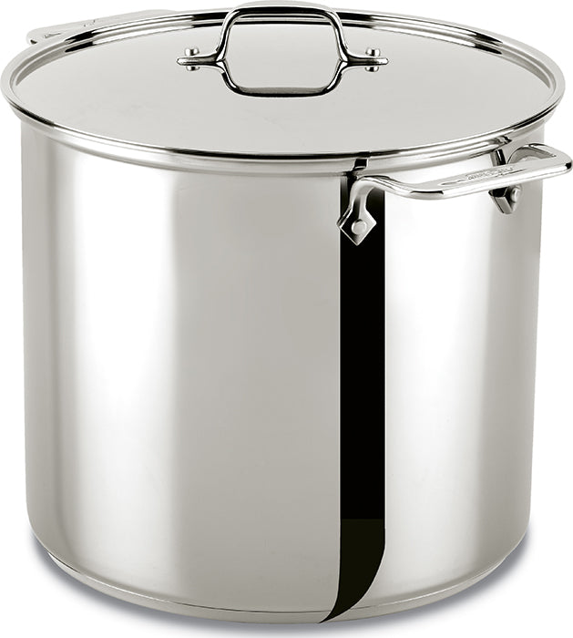 All-Clad D5 Polished 4-qt Soup Pot with Steamer Insert with Lid