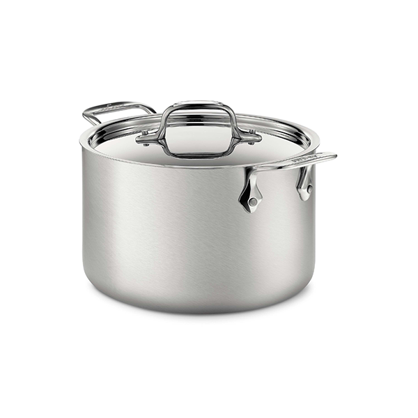 All-Clad D5 Stainless Brushed 5-Ply Bonded 4 Quart Soup Pot with Lid