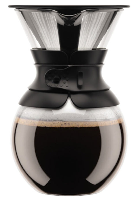 Bodum 34-oz. Pour Over Coffee Maker with Permanent Filter - Black