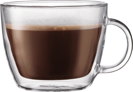 Oggi Double Wall Glass Cappuccino Mugs (Set of 2)