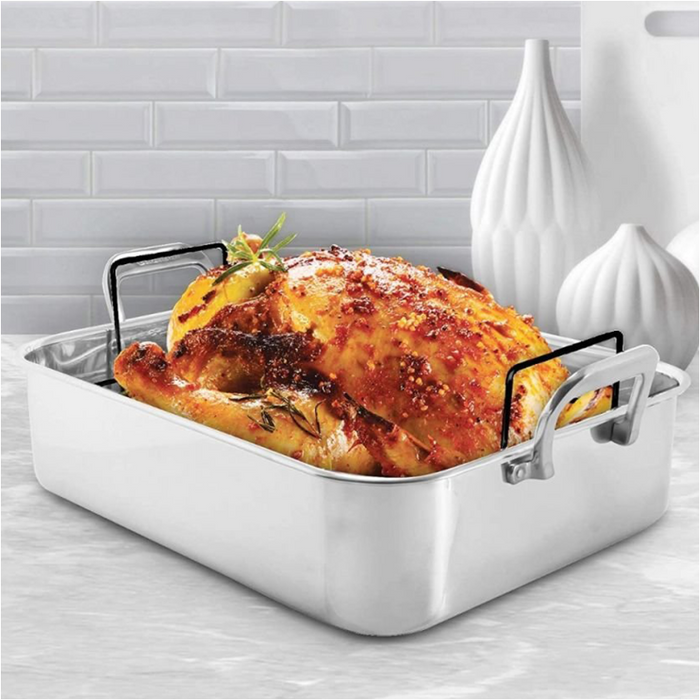 Chantal Stainless Steel Roasting Pan with Nonstick Rack