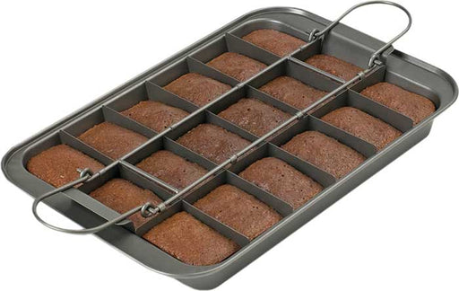 Brownie pan with divider rack