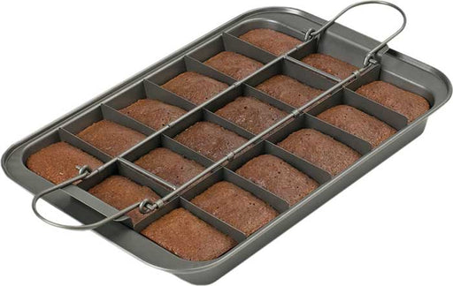 Chicago Metallic Professional Slice Solutions Brownie Pan, Size: One size, Silver