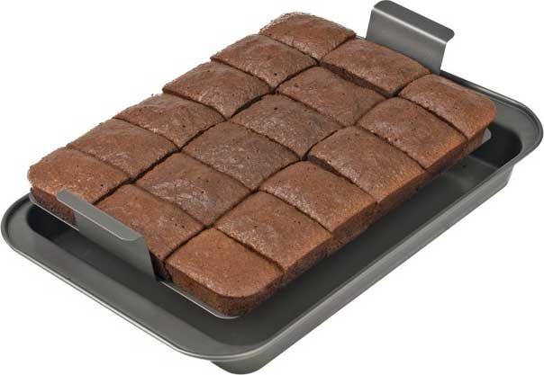  Brownie Pan with Dividers, Non-Stick Edge Brownie Pans