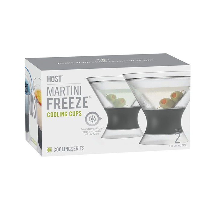 Set of 2  Host Martini Freeze Cooling Cups