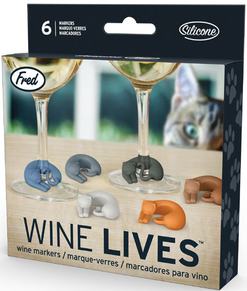 Fred Wine Lives Kitty Wine Charms