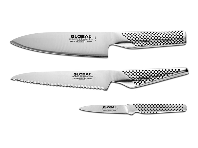 Global G-581415 3 Piece Starter Knife Set