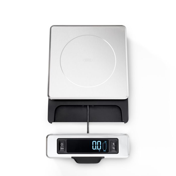 OXO 11 lb. Stainless Steel Food Scale with Pull out Display