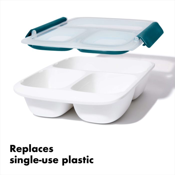 OXO Prep & Go 4.1-Cup Divided Container