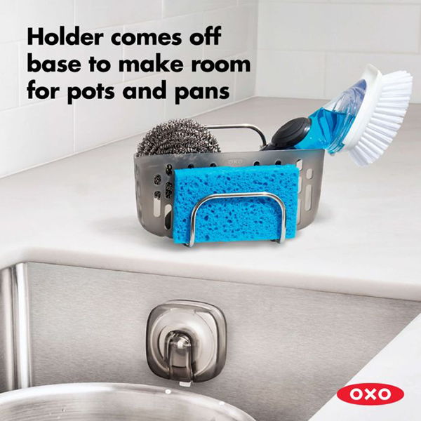 OXO Steel Suction Sponge Holder
