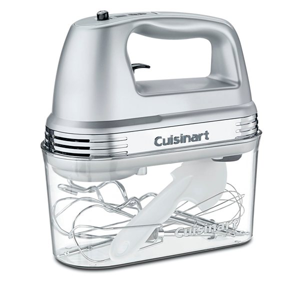 Cuisinart Hand Mixer 9 Speeds LED Display Container Beaters Dough Hooks 38L