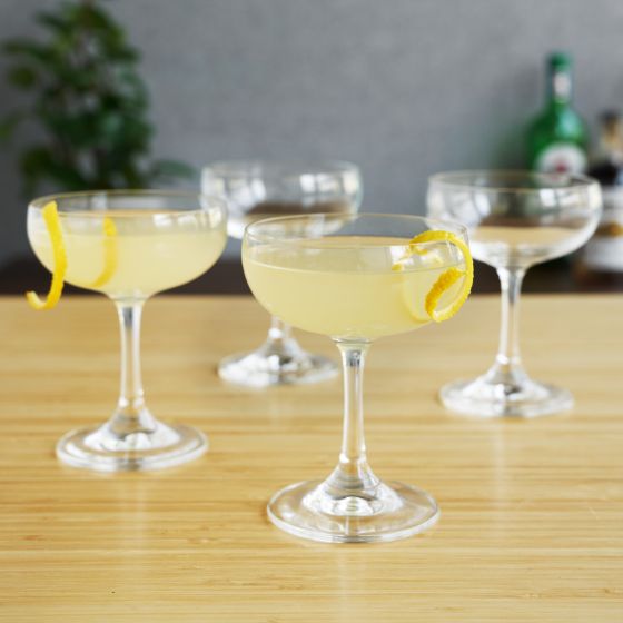 True Set of 4 Coupe Glasses