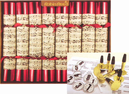 Set of 8 Concerto Musical Christmas Crackers