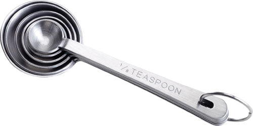 KitchenAid Classic Measuring Spoons Kitchen Prep Tool White/black Set of 5  for sale online