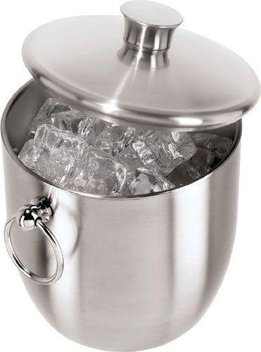  OXO Ice Bucket and Tongs Set - Brushed Stainless Steel:  Stainless Steel Ice Bucket: Home & Kitchen