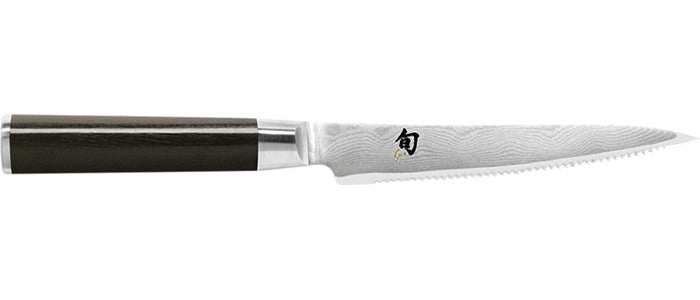Shun Cutlery Classic Serrated Utility Knife 6, Narrow, Straight-Bladed  Kitchen Knife Perfect for Precise Cuts, Ideal for Preparing Sandwiches or