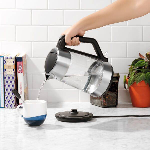 OXO Brew Cordless Glass Electric Kettle - 1.75 L & Brew Stainless Steel  French Press Coffee Maker – 32oz