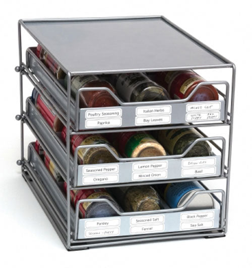 Lipper International Three-Tier Tilt-Down Spice Drawer